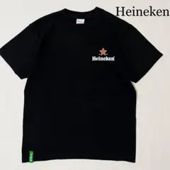 Heineken ハイネケン ビール 企業物 バックプリント Tシャツ ブラック