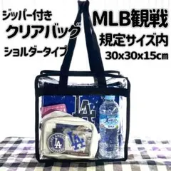 新品　ビニールバッグ　MLB観戦　ドジャース スタジアム　ジッパー付き　肩掛け