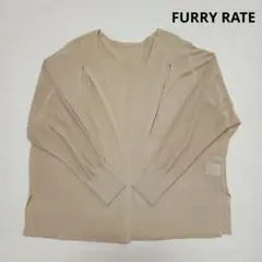 FURRY RATE シアー素材 カーディガン 8部袖