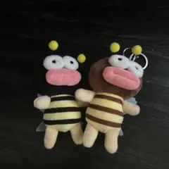 ミツバチのぬいぐるみ キーホルダー付き
