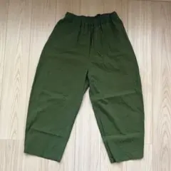 NARU（ナル）20シーチングハンドワッシャーエッグパンツ　オリーブ