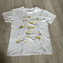 グラニフ　トラックデザイン ホワイトTシャツ Lサイズ