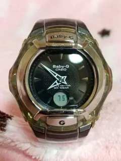 更に値下げ男女兼用 新品電池u0026ベルト交換済み 美品 カシオBaby-G 電波時計