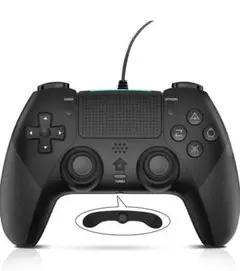 PS4コントローラー マクロ機能 背面ボタン付き 有線 （ブラック）