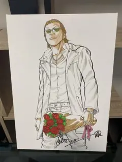 T.F.O.A x COLLARS イラストポスター サイン入り 高橋ヒロシ先生 T.F.O.A x COLLARS イラストポスター サイン入り 高橋ヒロシ先生