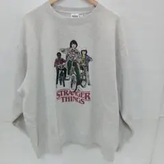 8.6◎S429P◎ジーユー◎スウェット◎裏起毛◎プリント◎3XL