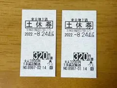 期限切れ　東京地下鉄　回数券　２枚セット