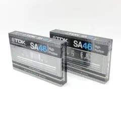 TDK SA46 TYPEⅡ ハイポジション カセットテープ　2個