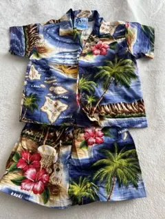 【新品】ALOHA REPUBLIC シャツ ズボン アロハシャツ　80センチ