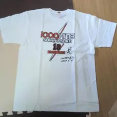 阿部慎之助1000本安打記念 Tシャツ サイン入り