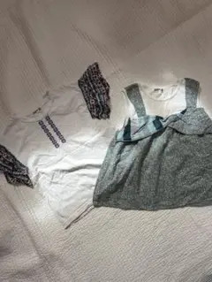 RAGMART 女の子 半袖 トップス 夏物 カットソー 袖なし Tシャツ