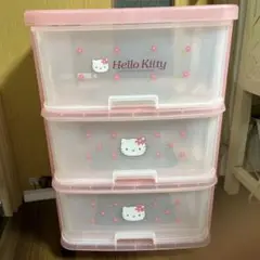 サンリオ ハローキティ スライドケース ワイド 3段 1998年