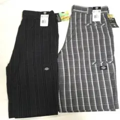ディッキーズ　チェック柄ショートパンツ2点セット