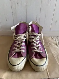 USA製 Converse All Starパープル ハイカットスニーカー