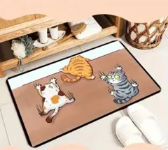 【新品未使用品】漫画猫ちゃんデザインマット　可愛い