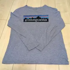 【patagonia】 グレー ロンT 12才用 キッズ