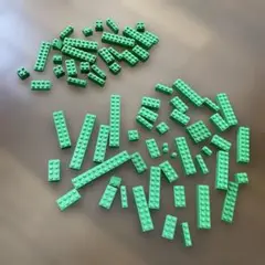 ブロックセット　グリーン系　緑色【６９ピース】