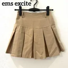 ems excite エムズエキサイト　チノ　ボックスプリーツミニスカート