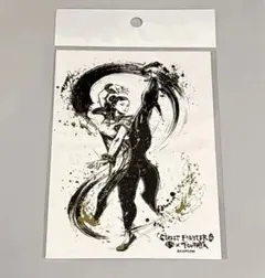 春麗　墨絵金箔ポストカード　ストリートファイター6 TSUTAYA