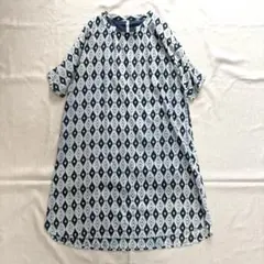 美品☆slowhands ワンピース　ロング　5分袖　インド製　スローハンズ