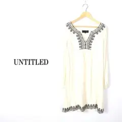 LA138 UNTITLED アンタイトル ワンピース 白 2