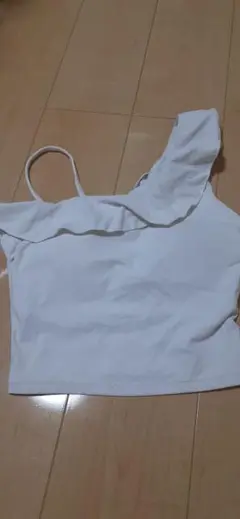 専用ホワイト フリル付き ヨガウェア Mサイズ