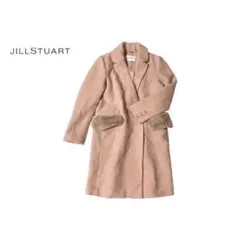 B962〇 JILLSTUART ラビットファー ボア チェスターコート ジル