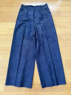 ANAYI センタープレスワイドデニム