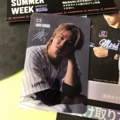 千葉ロッテマリーンズ ベルトキーリング 石川慎吾　クリアカード