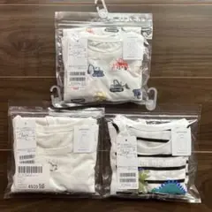 3枚セット☆新品未使用☆プティマイン　ロンパース　インナー　肌着　50〜70cm