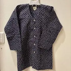 東京江戸一　濃口シャツ　江戸小紋柄