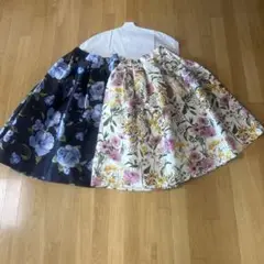 eneu お花柄スカート２枚組