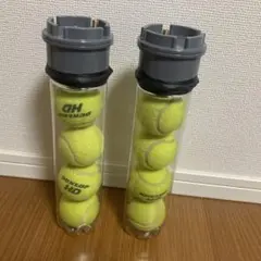テニスボール保存容器 2本セット空気圧測定器付き送料込み