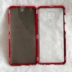 Xiaomi Redmi Note 9 ケース スマホ カバー 赤