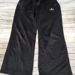 レディースジャ―ジダンロップ 黒 ジャージパンツ　LLサイズ