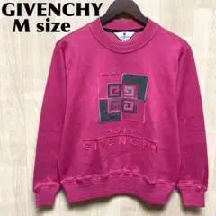 【人気】GIVENCHY ゴルフ 刺繍 スウェット トレーナー ピンク Mサイズ