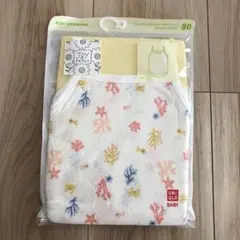 ユニクロ　コットンメッシュインナー　ボディスーツ　キャミソール　80サイズ
