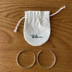 【キャッチなし】RonHermanフープピアス/シルバー