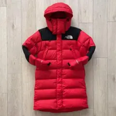 ノースフェイス700フィルレッド赤バルトロロングダウンコートジャケット
