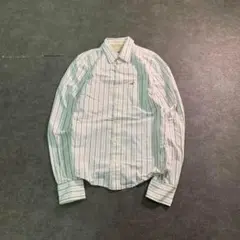 7BS1 【HOLLISTER】 ストライプ　長袖シャツ　コットン　古着used