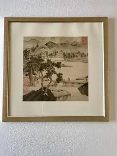 三代桃園　山吹　肉筆　日展入選作家　掛け軸　掛軸 三代桃園 山吹 肉筆 日展入選作家 掛け軸 掛軸 - 絵画