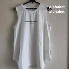 Alphabet alphabet シャツテールロゴノースリー