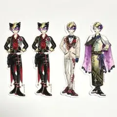 悪魔執事と黒い猫 あくねこ 連れ歩きスタンディステッカー ロノ 4枚セット