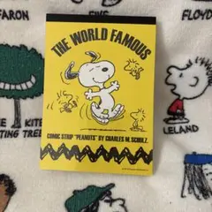 PEANUTSスヌーピー A6メモ 黄色