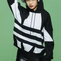 adidas originals ビッグ トレフォイル パーカー フード XS
