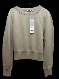 【新品】ユニクロ　UNIQLO U スウェットクルーネックシャツ　ベージュS