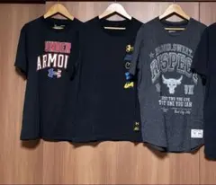 【UNDER ARMOUR】Tシャツまとめ売り　3枚セット➕ハーフパンツ