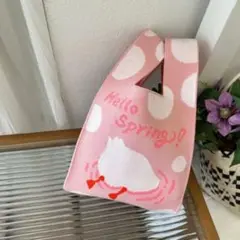 【最終値下げ❤️】ニット トートバッグ ドナルド あひる おしり 韓国 可愛い