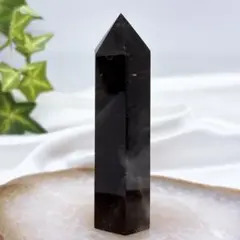 【天然石】モリオン（黒水晶）ポイント◆タワー◆六角柱 P570