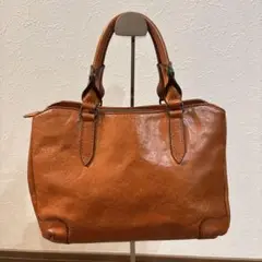 【美品】Dakota ダコタ レザー 本革製 ミニ ハンドバッグ キャメル